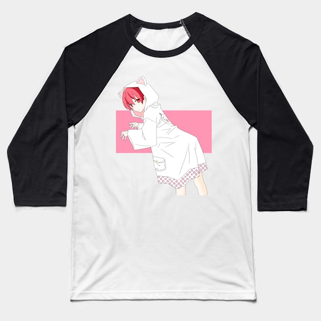 tsukasa chan in a rain coat Baseball T-Shirt by Senpaih